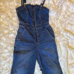 XS Hollister denim jumpsuit